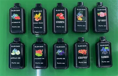 Rhyddhad diweddaraf Elen Bar yn Gwerthu Gorau 15000 Puffs Sigarét Electronig tafladwy